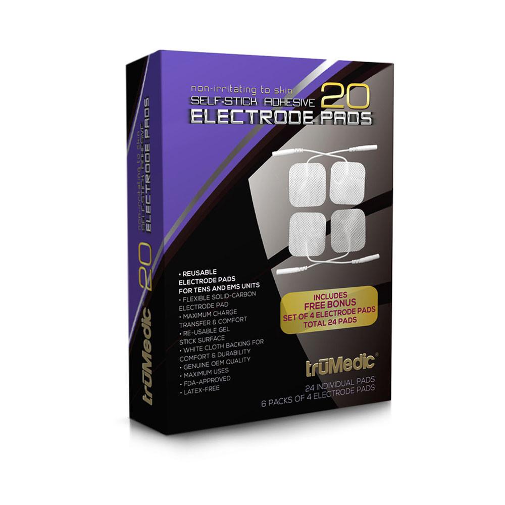 Pack of 4 (4 Pads) 4 x 6 Premium White Cloth Butterfly Electrode in